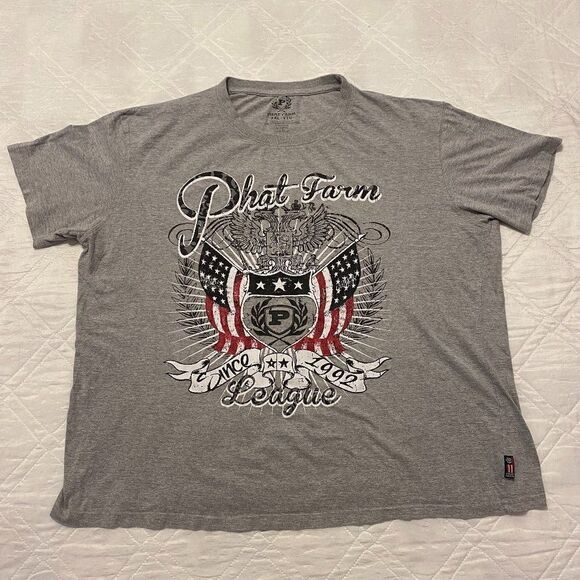 Phat Farm Gray‎  T shirt XXL - Picture 1 of 5